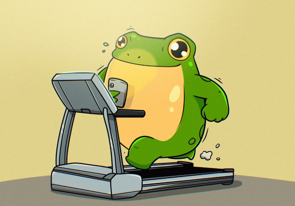 Croak on treadmill